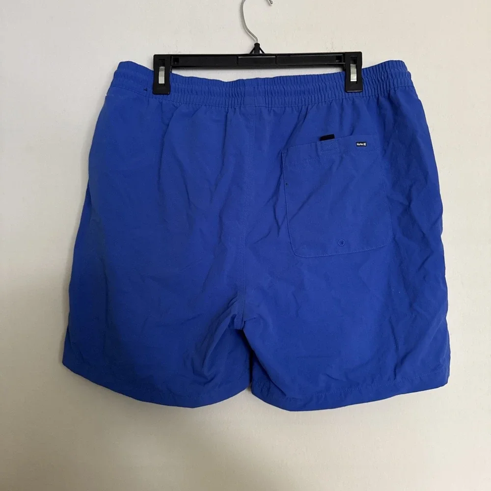 Hurley Blue Short Swim Trunks Mens Board Shorts Size‎ XL Drawstring